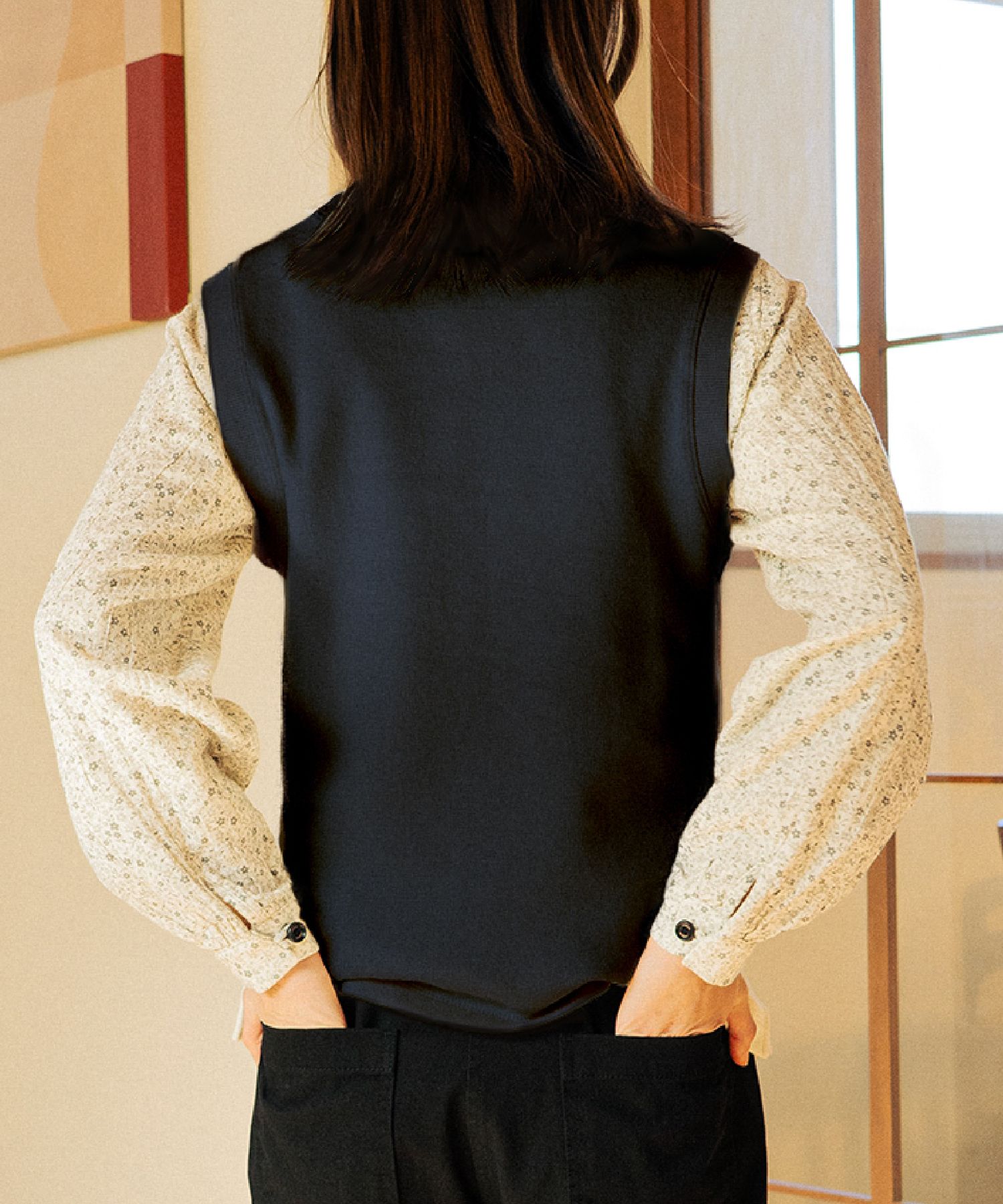 Air Knit Vest Navy