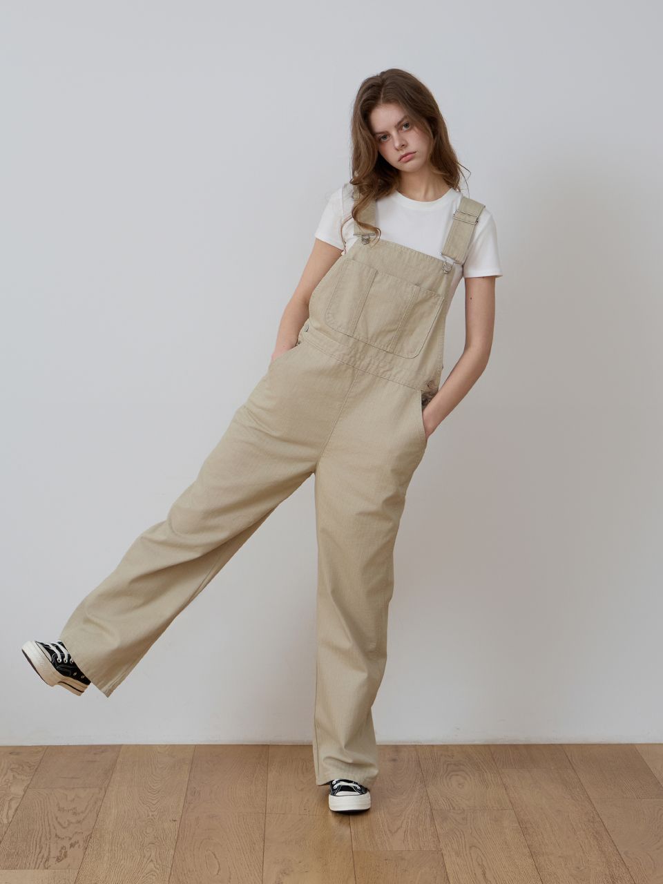 CMJ28 Herringbone Vintage Beige Overalls