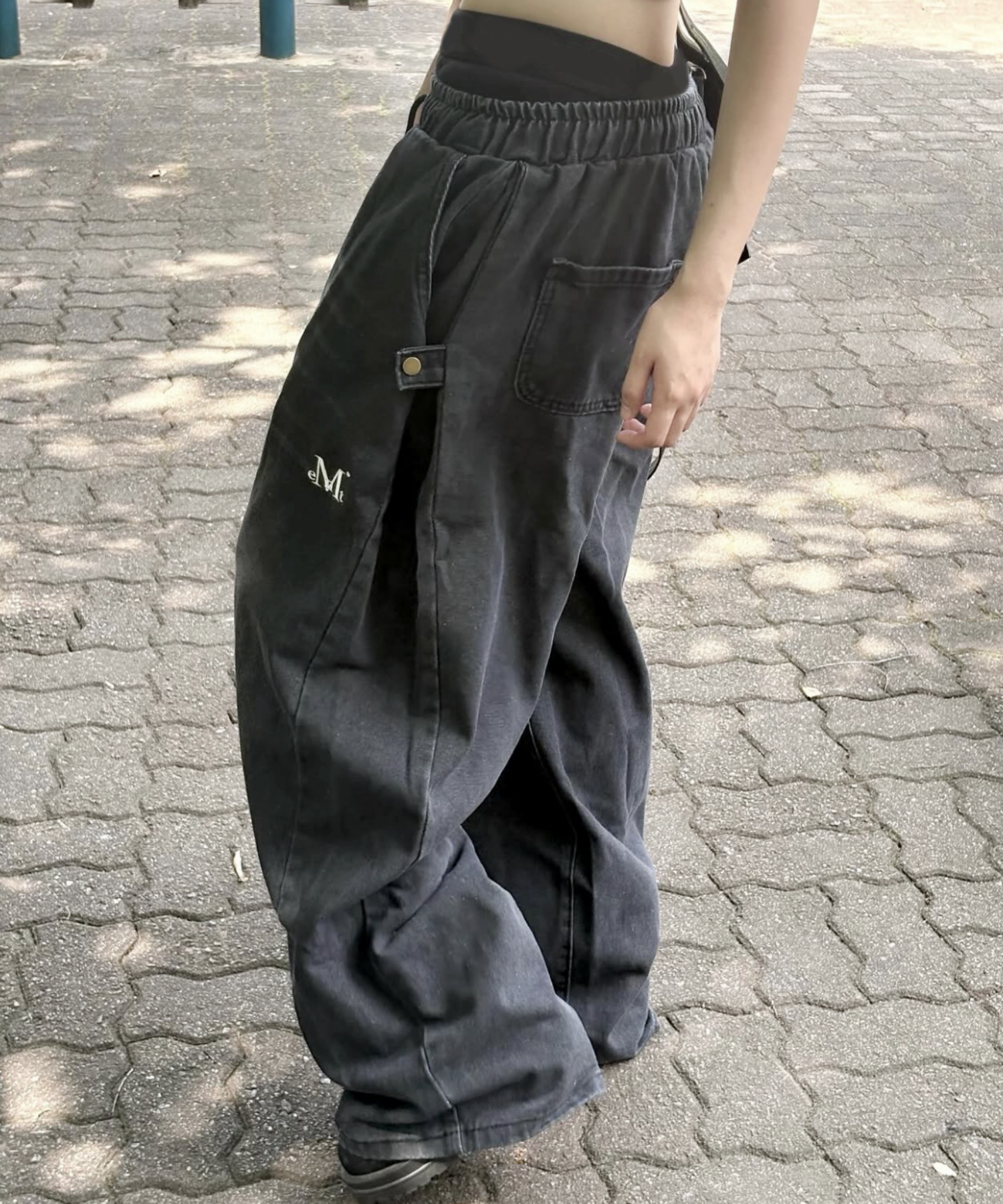 Fluid Signature Side Button Pants (2 Colors)